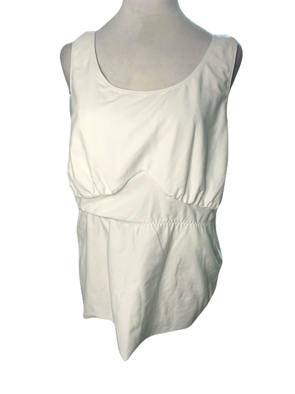 NWT Amoena 2XL White Michelle Camisole Tank Post Surgical Comfy Easy Pull Over